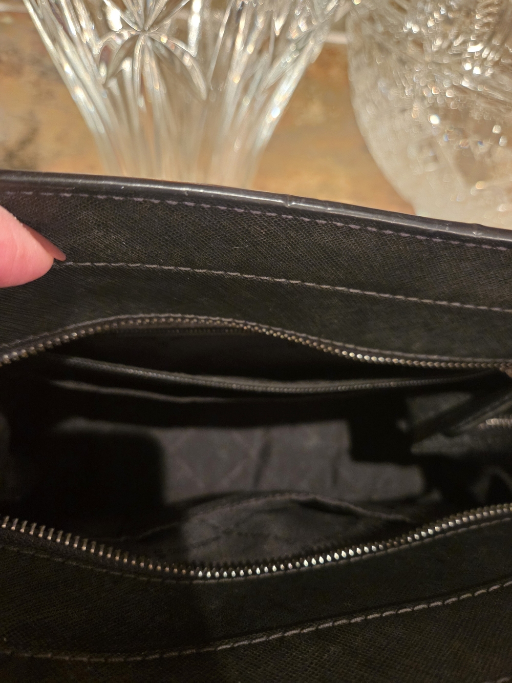 MICHAEL KORS Gray and Black Saffiano Satchel Set - Picture 5 of 13